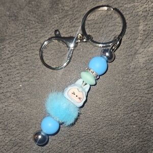 Blue Monster Labubu Inspired Hand Crafted Keychain